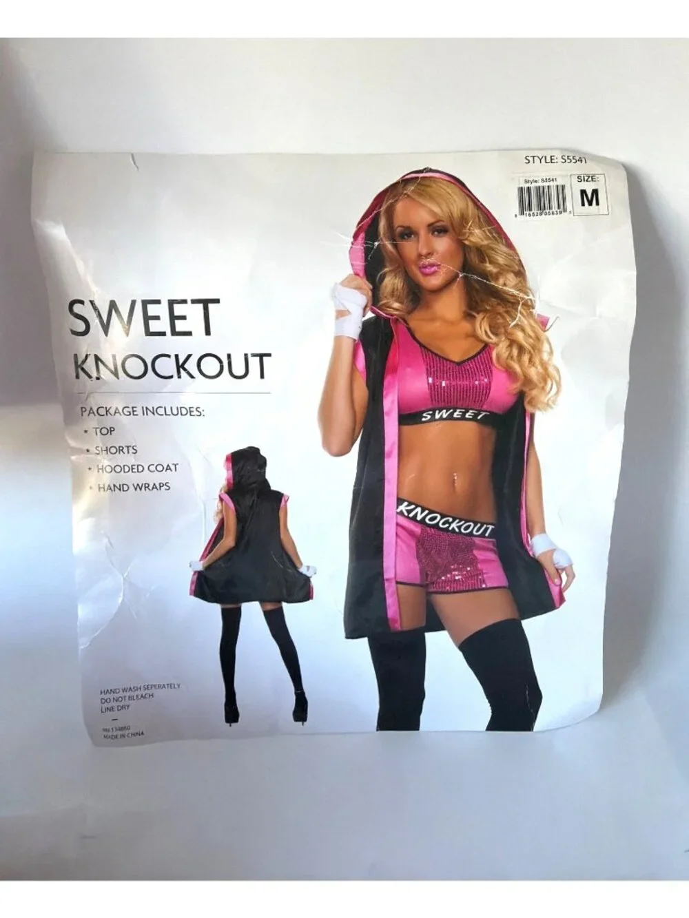 Starline Sexy Boxer Costume Sweet Knockout Cosplay Set Women Size Medium